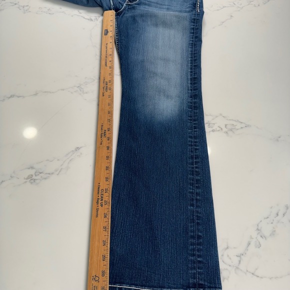 VTG BKE Drew Bootcut Jeans Women Y2K Blue Wash Stretch Western Denim 33x31 - Picture 9 of 11